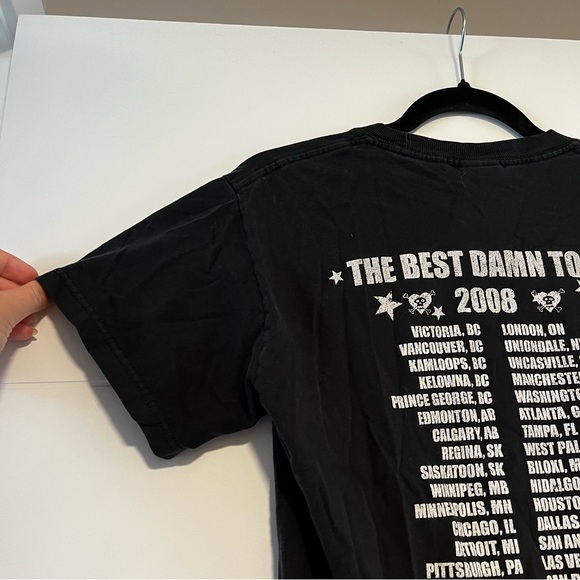 Avril Lavigne Vintage 2008 Tour Tee Shirt - Picture 8 of 13